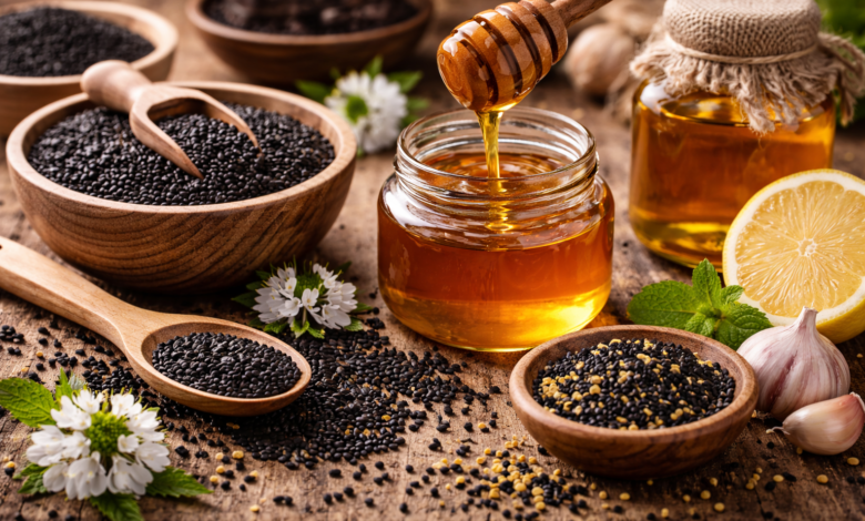 التداوي بالعسل والحبة السوداء